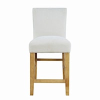 Contemporary Upholstered Counter Stool