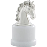 Casual Nickel Plated Horse Head Statue