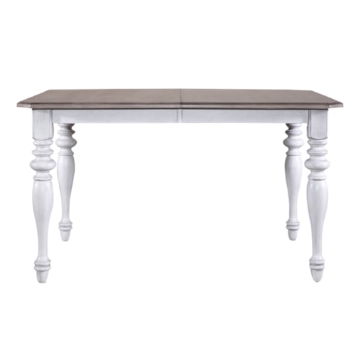 Farmhouse Rectangular Dining Table with Leaf Inserts
