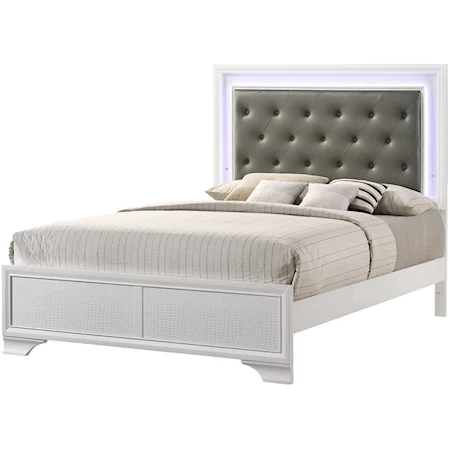 Upholstered Headboard Bed