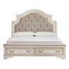 Signature Design by Ashley Realyn King Upholstered Storage Bed