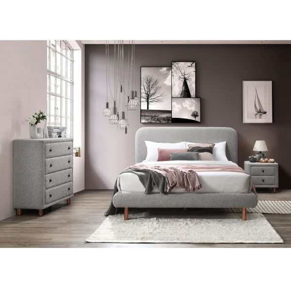 Acme Furniture Cleo Queen Upholstered Bed