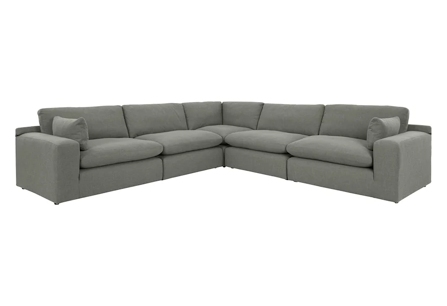 Elyza 5-Piece Sectional by Benchcraft at Malouf Furniture Co.