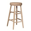 John Thomas SELECT Dining Room Scoop Seat Swivel Stool - 30"