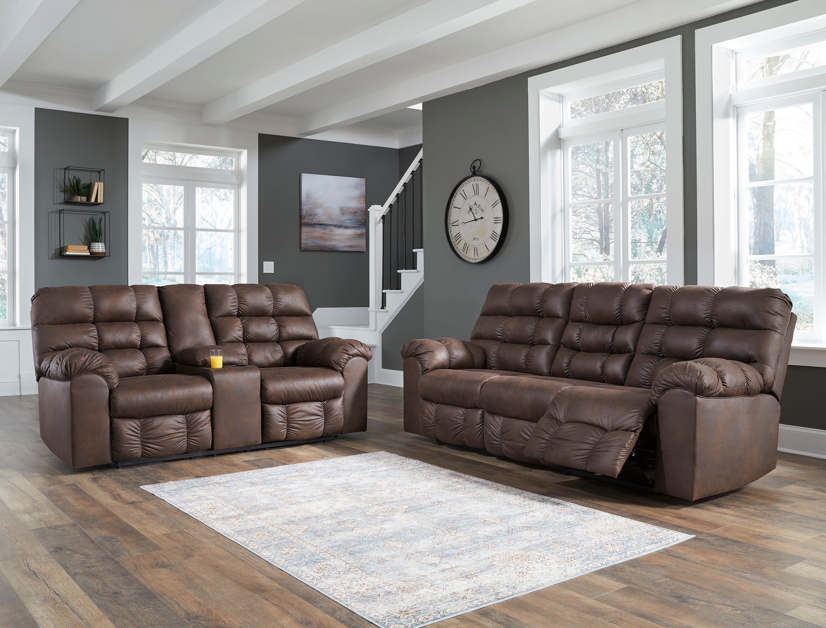 Ashley pindall brown deals loveseat