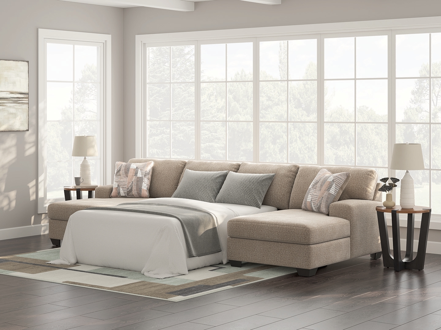 Sectional With Double Chaise
