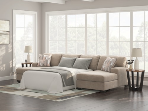 3-Piece Sectional With Double Chaise