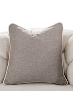 Michael Amini St. Charles Transitional Upholstered Sofa with Turned Legs