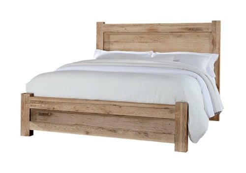Rustic King Low Profile Bed