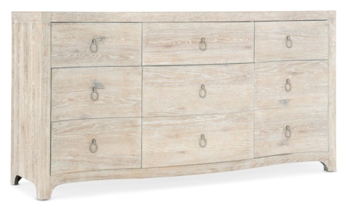 Casual 9-Drawer Dresser with Felt Lined Drawers and Soft-Close Guides