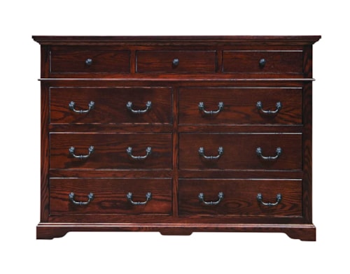 Traditional 9-Drawer Dresser