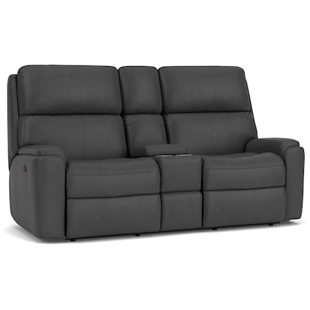 Power Reclining Loveseat with Console