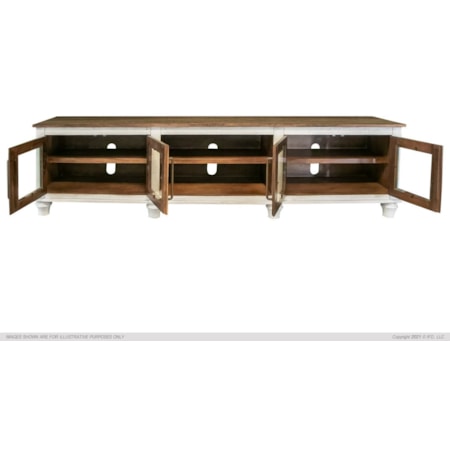 93" 4-Door TV Stand