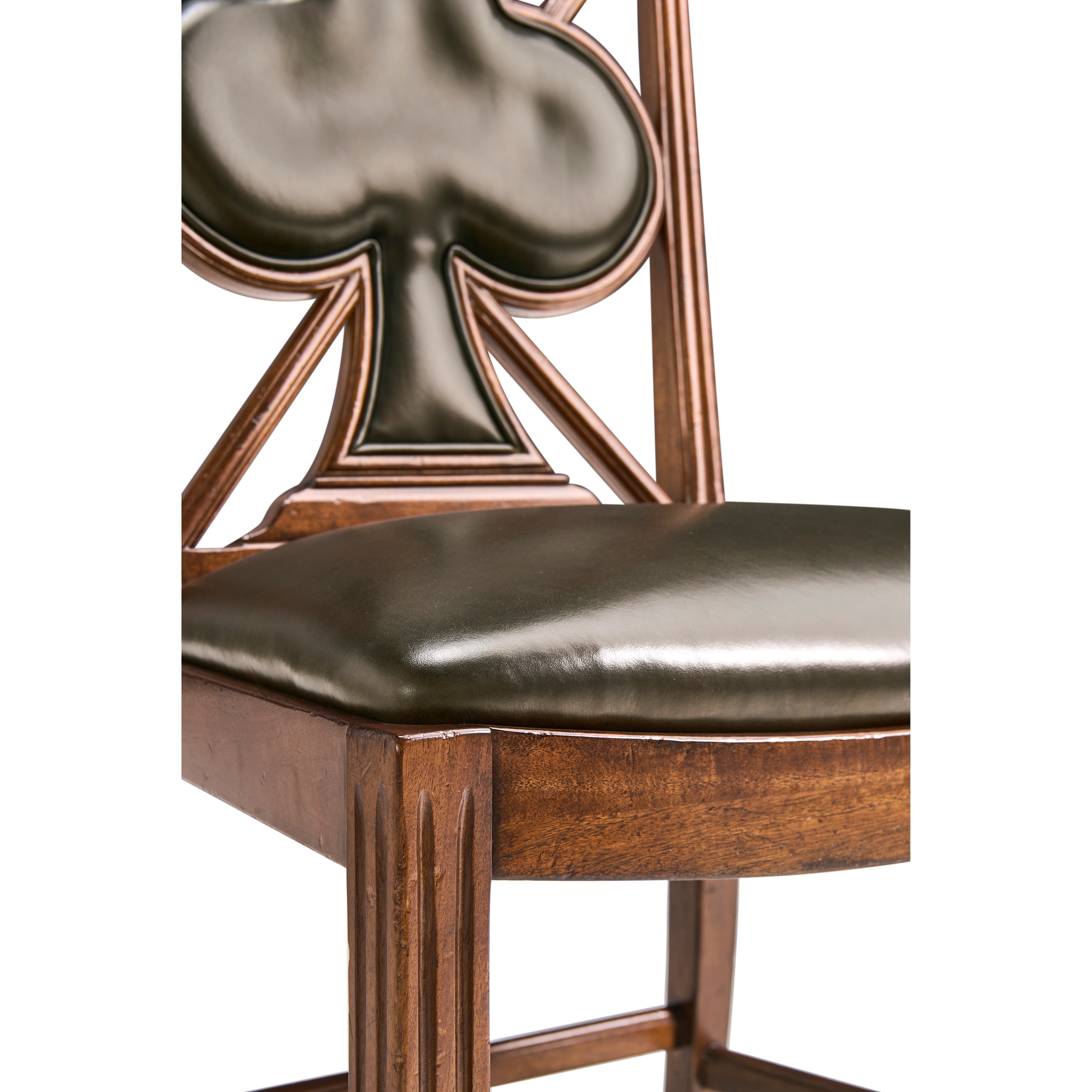 Jonathan Charles JC Traditional Playing Card "Club" Side Chair