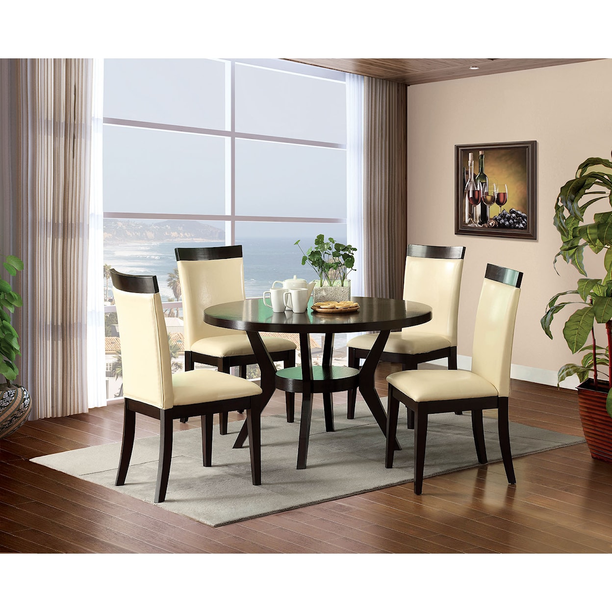 Furniture of America - FOA Downtown Round Dining Table