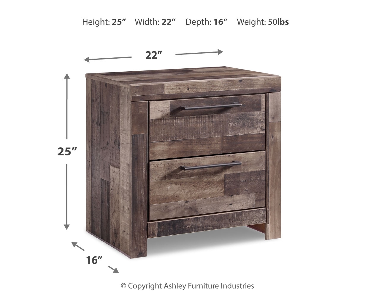 2-Drawer Nightstand