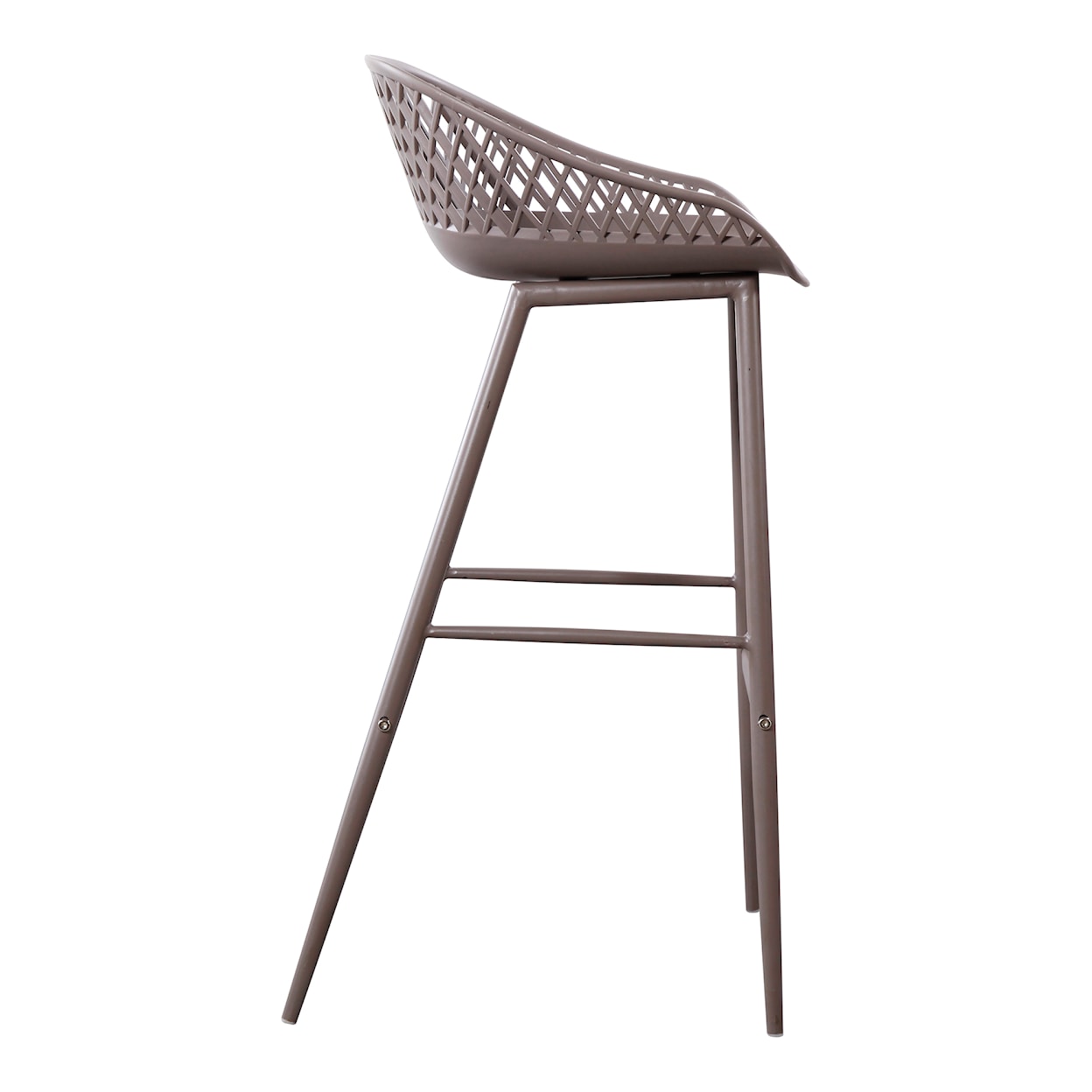 Moe's Home Collection Piazza Piazza Outdoor Barstool Grey-M2