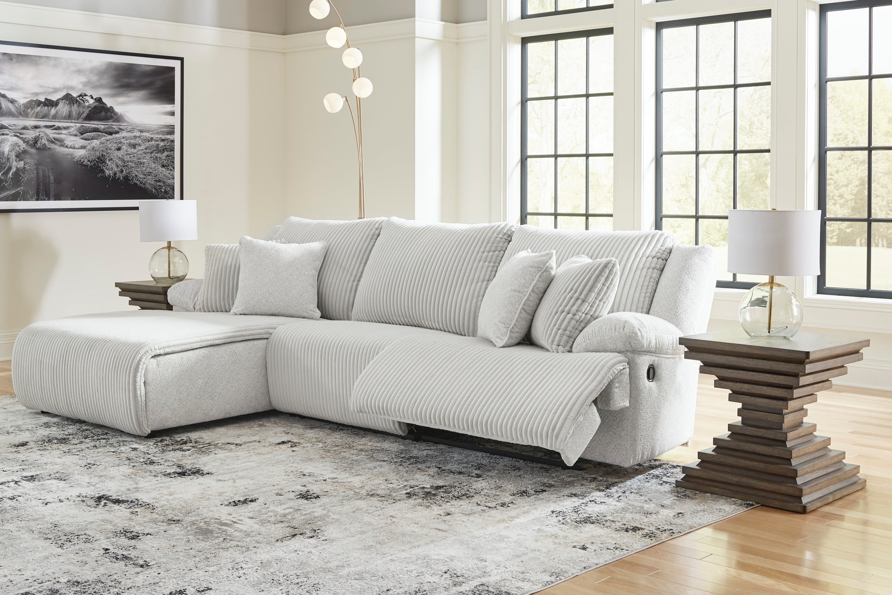 3-Piece Reclining Sectional with Chaise