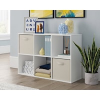 Transitional 6-Cube Cubby Organizer