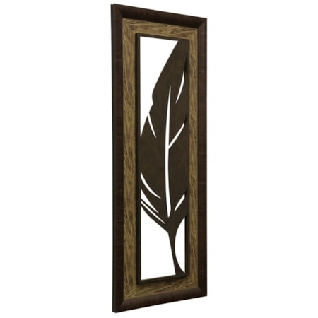 Metal Laser Cut Palm Leaf II