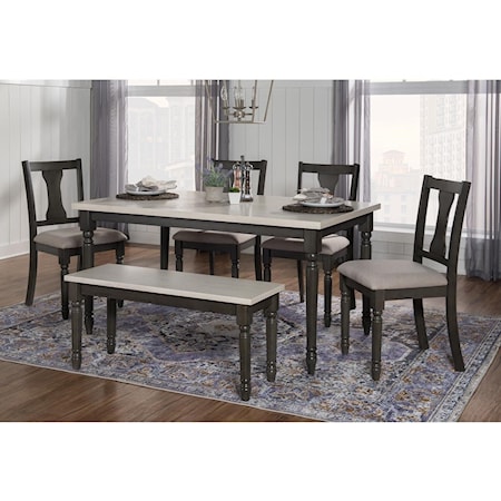 Willow 6 Piece Dining Set