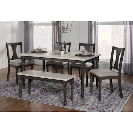 Willow 6 Piece Dining Set