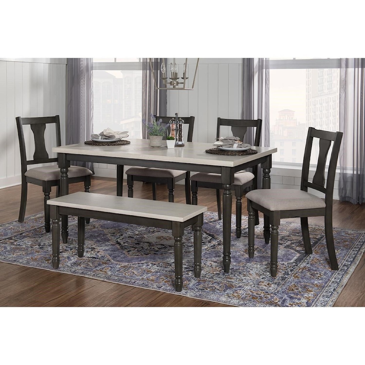 Powell Willow Willow 6 Piece Dining Set