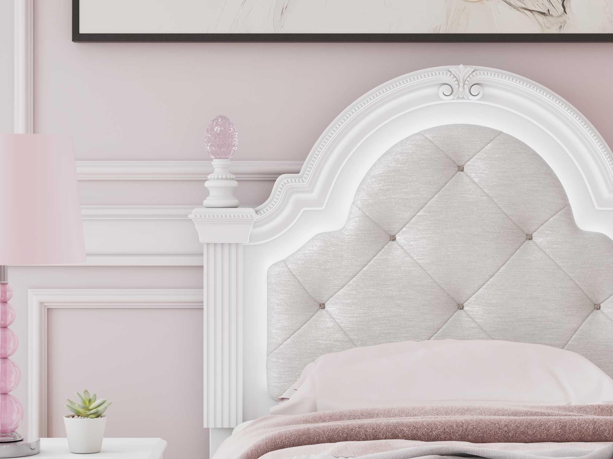 Signature Design by Ashley Kozlani Twin Upholstered Panel Bed