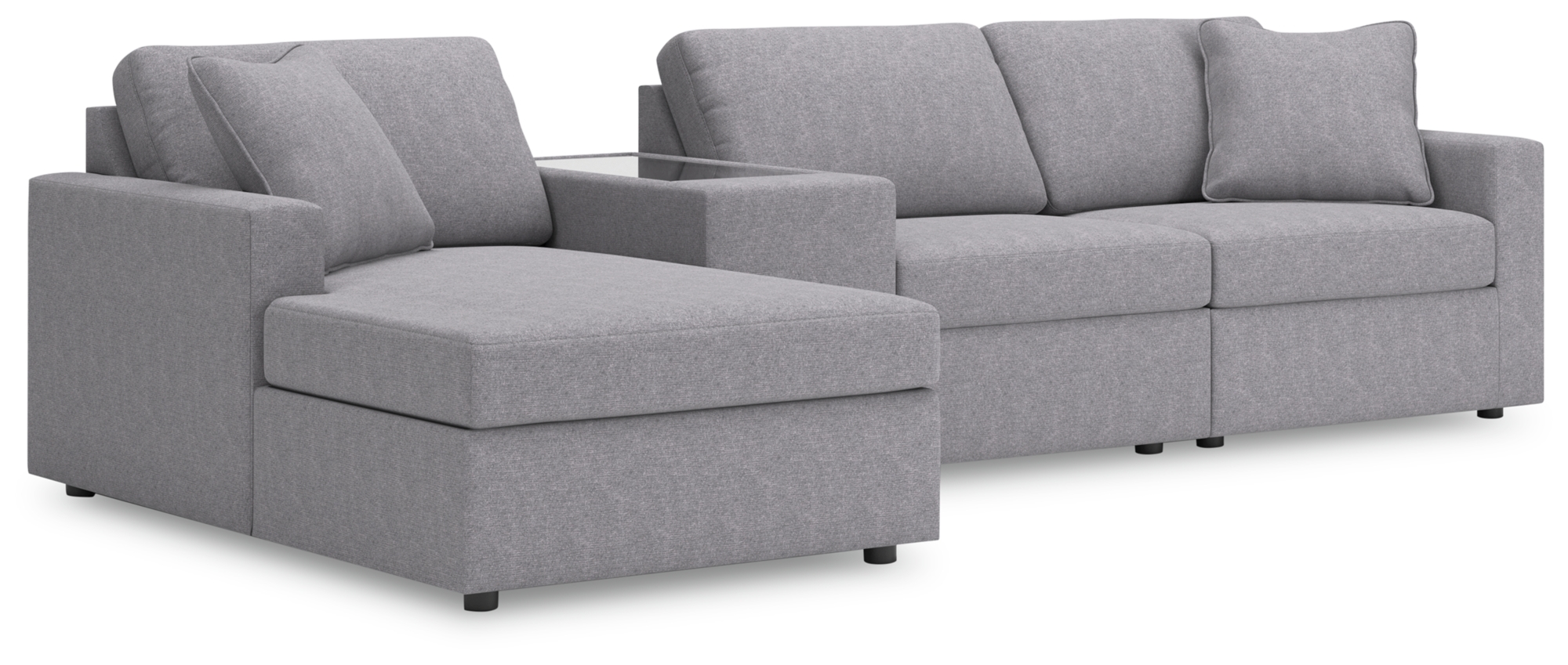4-Piece Sectional With Chaise