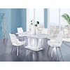 Global Furniture D4878NDC Dining Table Set with 4 Dining Chairs