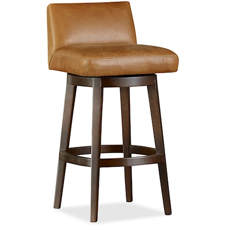 Swivel Bar Stool with Low Back