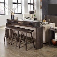 Contemporary 4-Piece Console Set with Charging Station