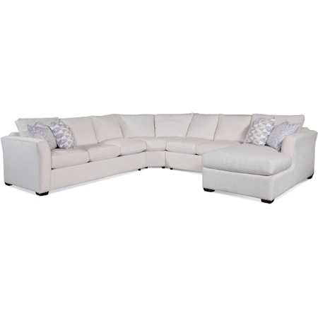 Four-Piece Sectional with Chaise