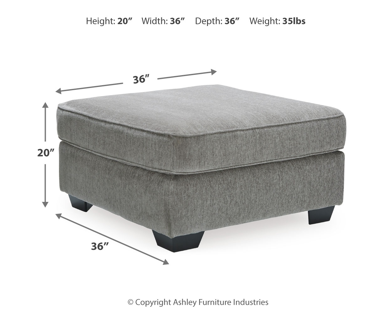 Signature Design by Ashley Altari Oversized Accent Ottoman