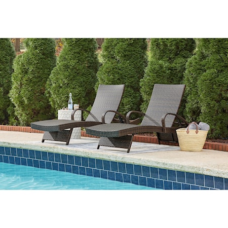 Outdoor Chaise Lounge Chair with Adjustable Back - Houseful of