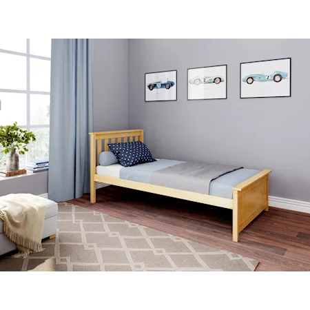 Youth Twin Single Bed in Natural