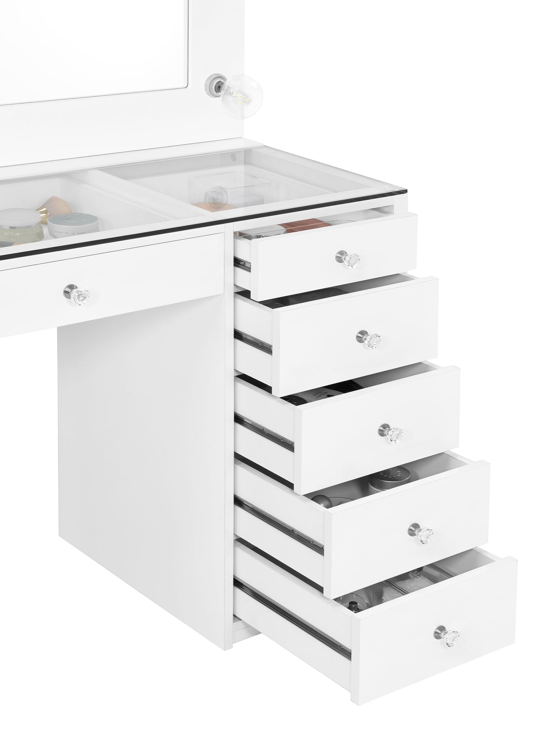 Acena 7-Drawer Vanity Set w/ Lighting