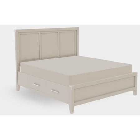 King Raised Panel Bed BD