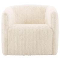 Aline Contemporary Glam Swivel Chair