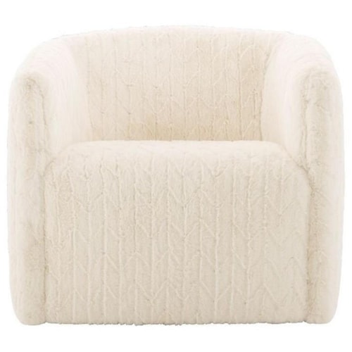 Aline Contemporary Glam Swivel Chair