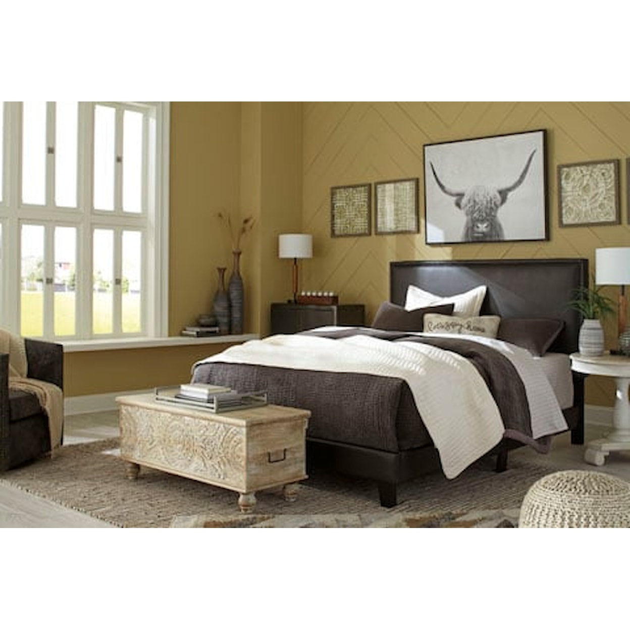 Ashley Signature Design Mesling Queen Upholstered Bed