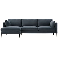 Transitional 2-Piece Sectional Sofa with Cloud Cushion