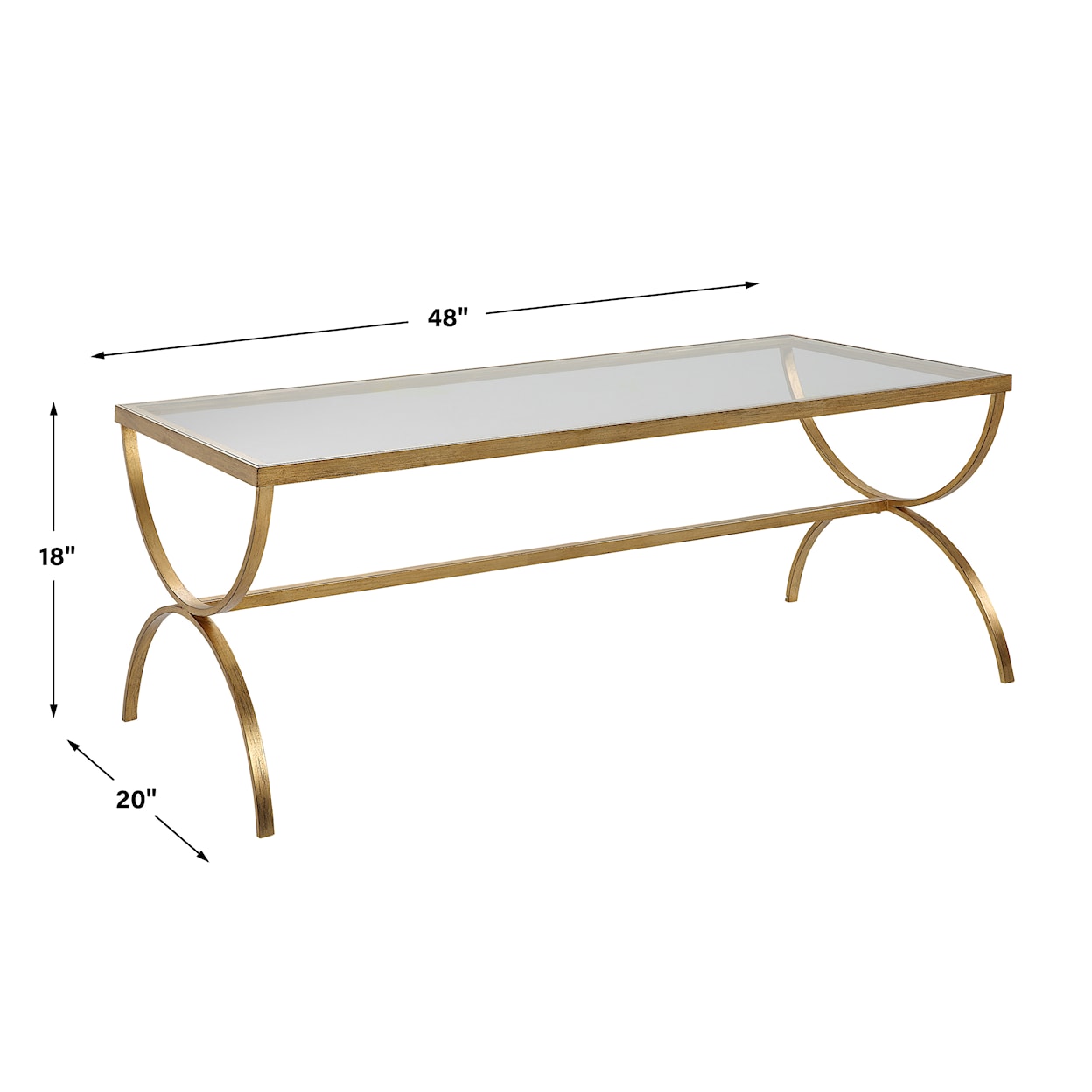 Uttermost Crescent Crescent Coffee Table