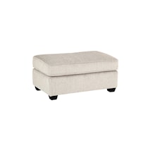 Dakota Transitional Accent Ottoman with Tapered Legs - Sand