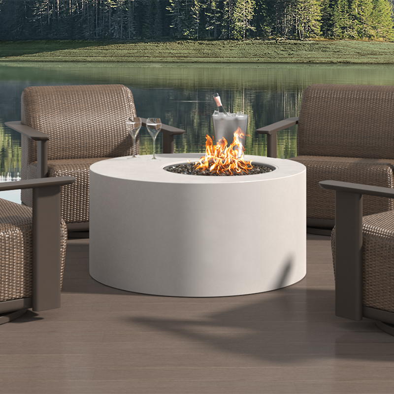 Ebel Fire Pits & Accessories BELLINO Round Fire Pit with Lid