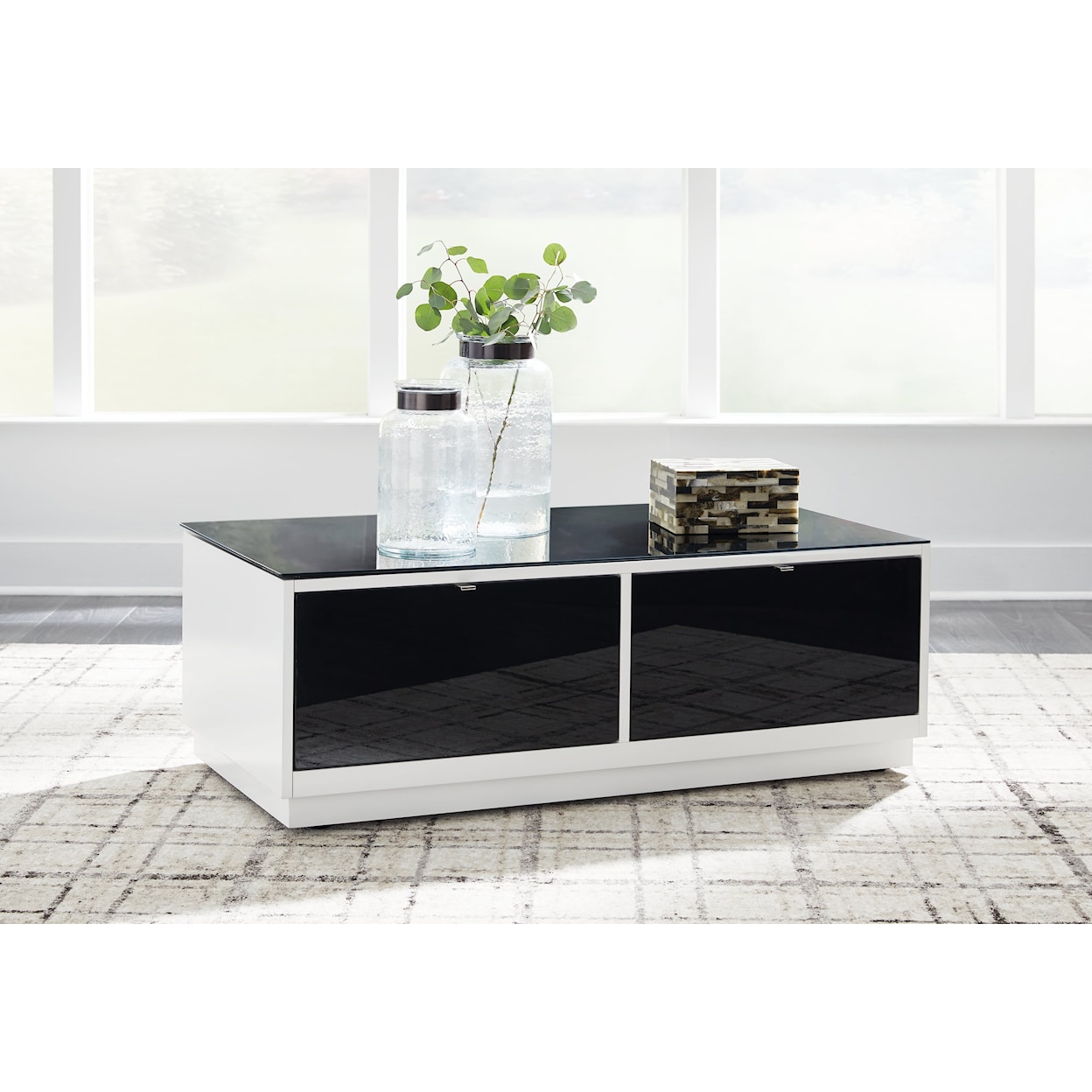 Ashley Signature Design Gardoni Coffee Table And 2 Chairside End Tables
