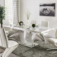 Glam Dining Table with Leaf