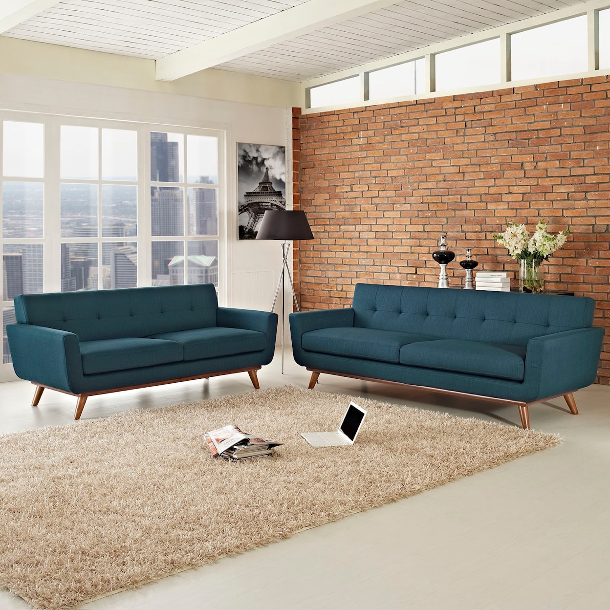 Modway Engage Loveseat and Sofa Set