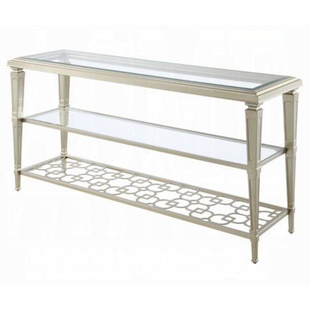 3-Shelf Rectangular End Table