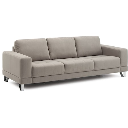 Seattle Contemporary Upholstered Sofa with Track Arms